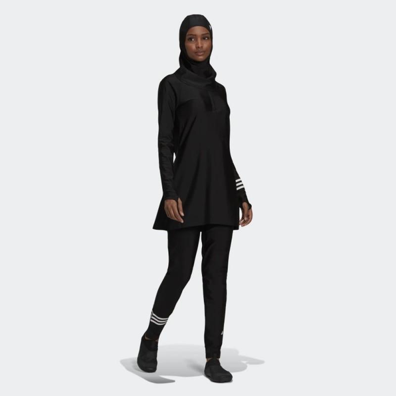 Adidas 3S SWIM HIJABأسود منصة سلة